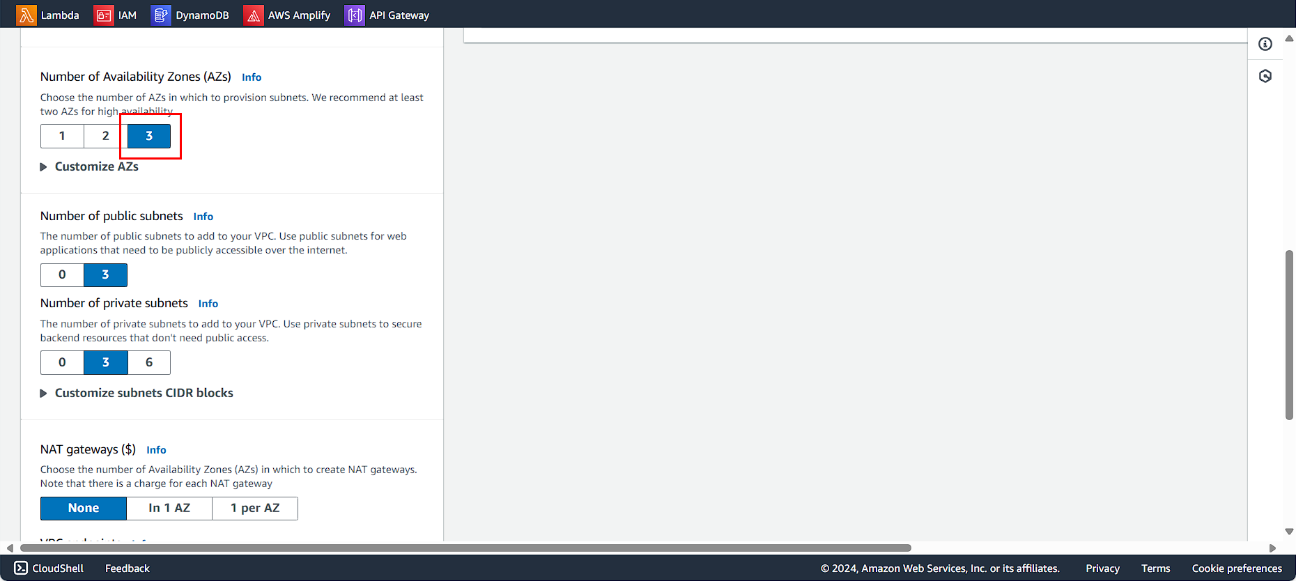 VPC Architecture Configuration