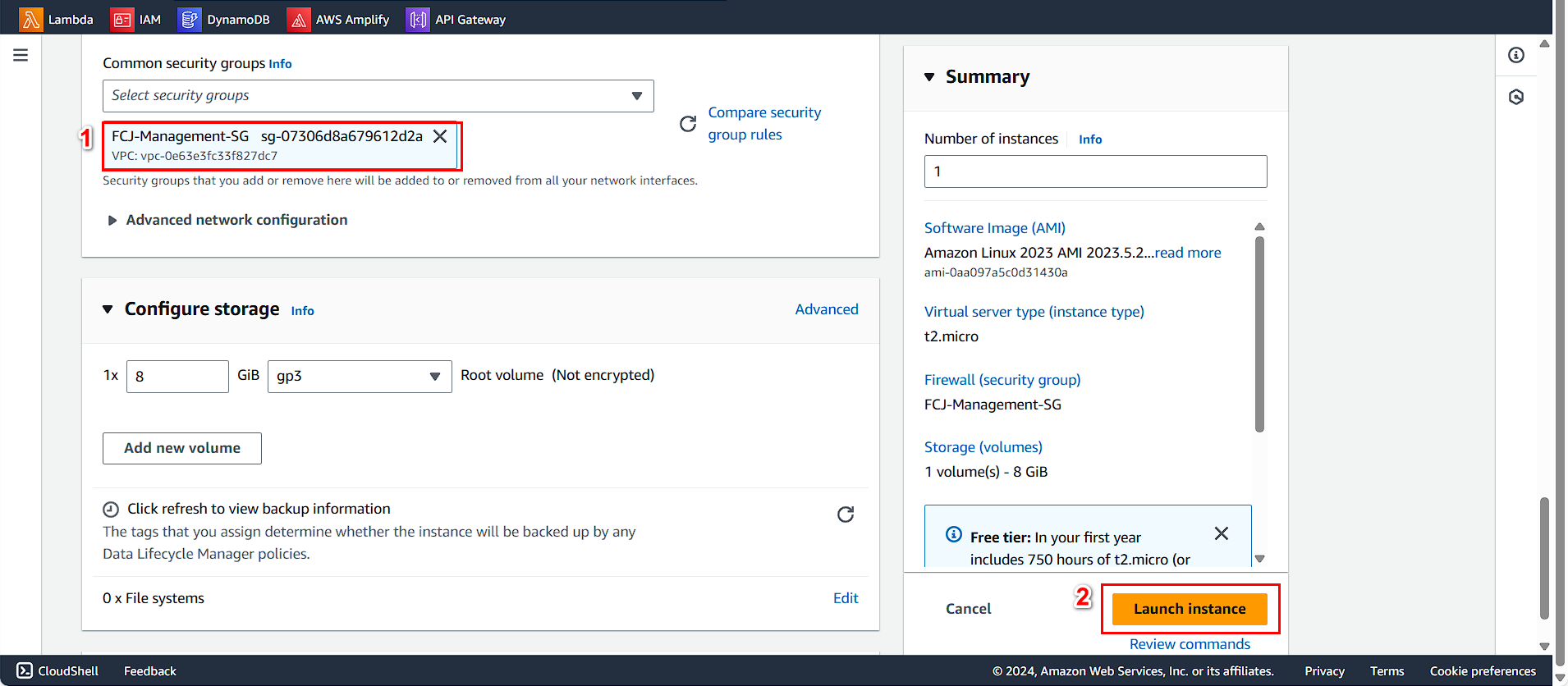 Security Group Selection