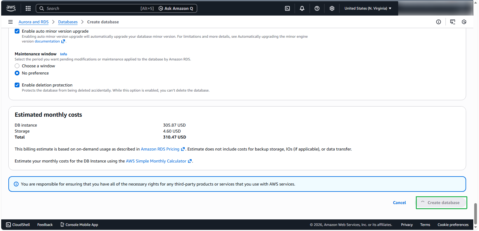 Database Created Successfully
