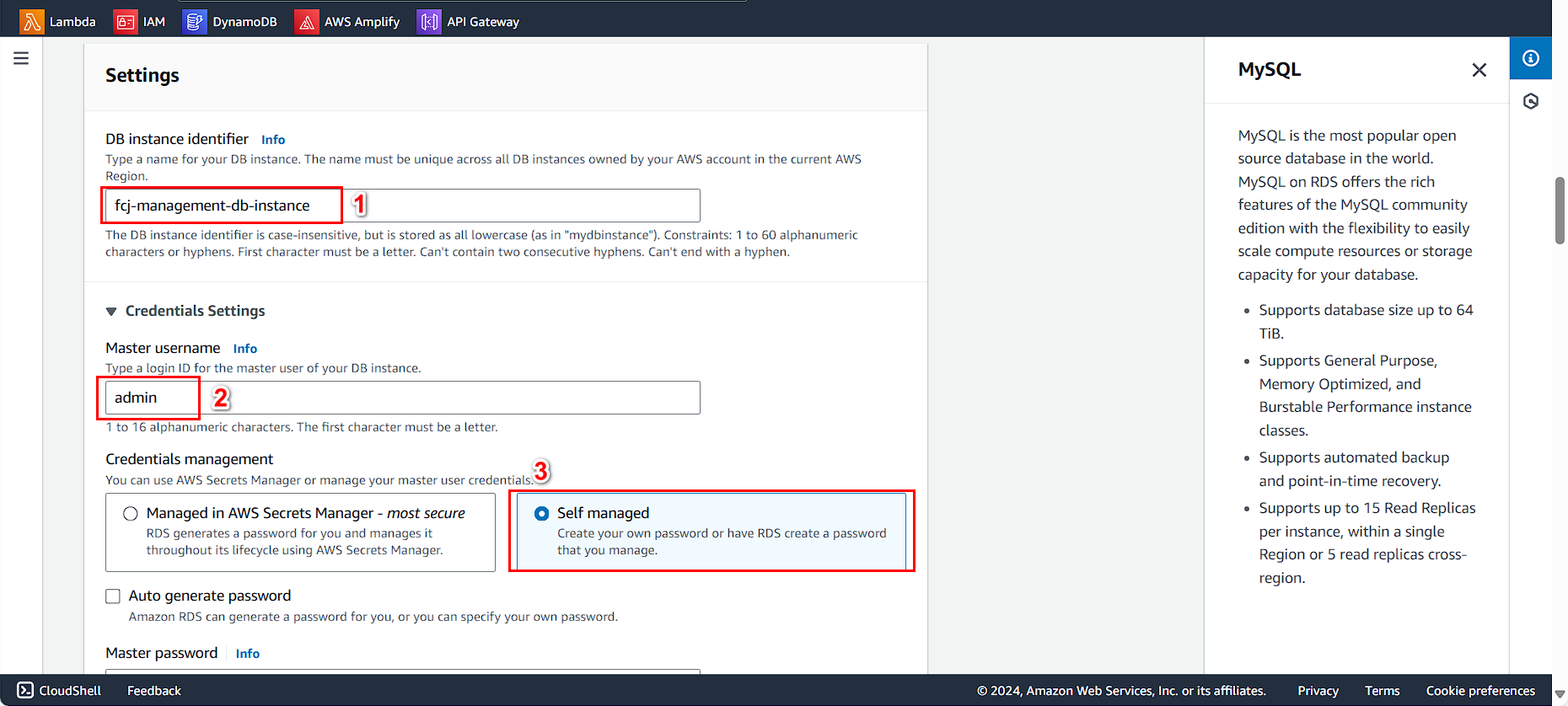Instance Configuration
