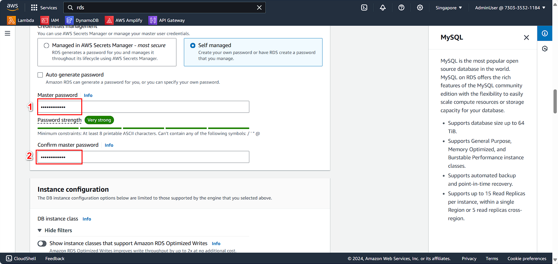 Password Configuration