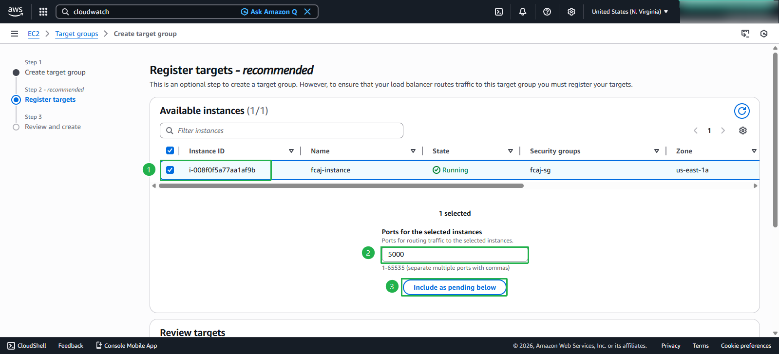 Registering Target Instances