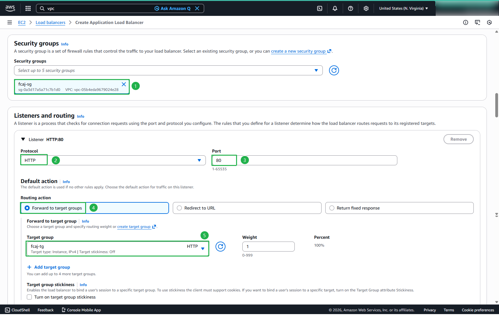 Security and Routing Configuration