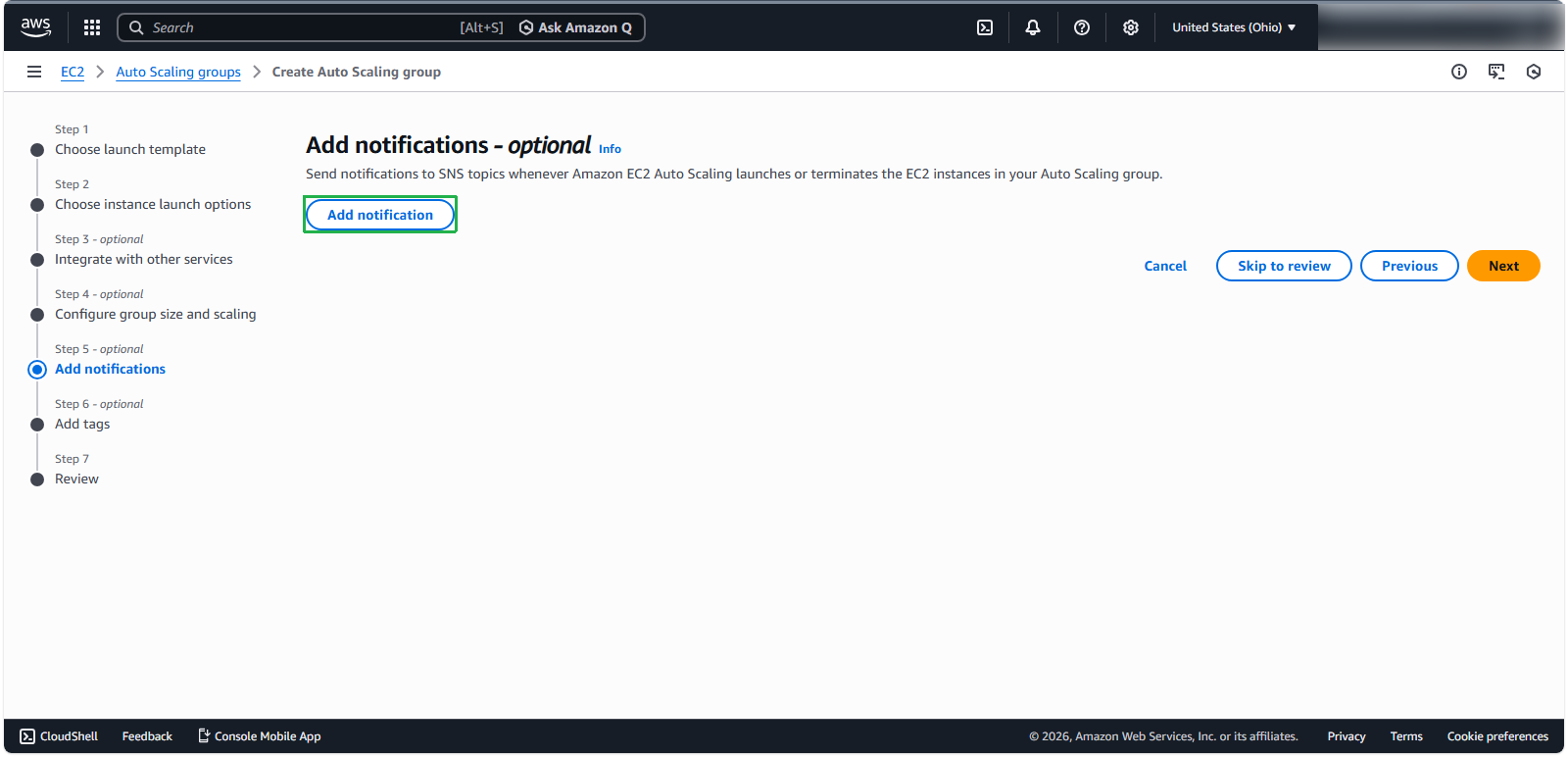 Notification Configuration