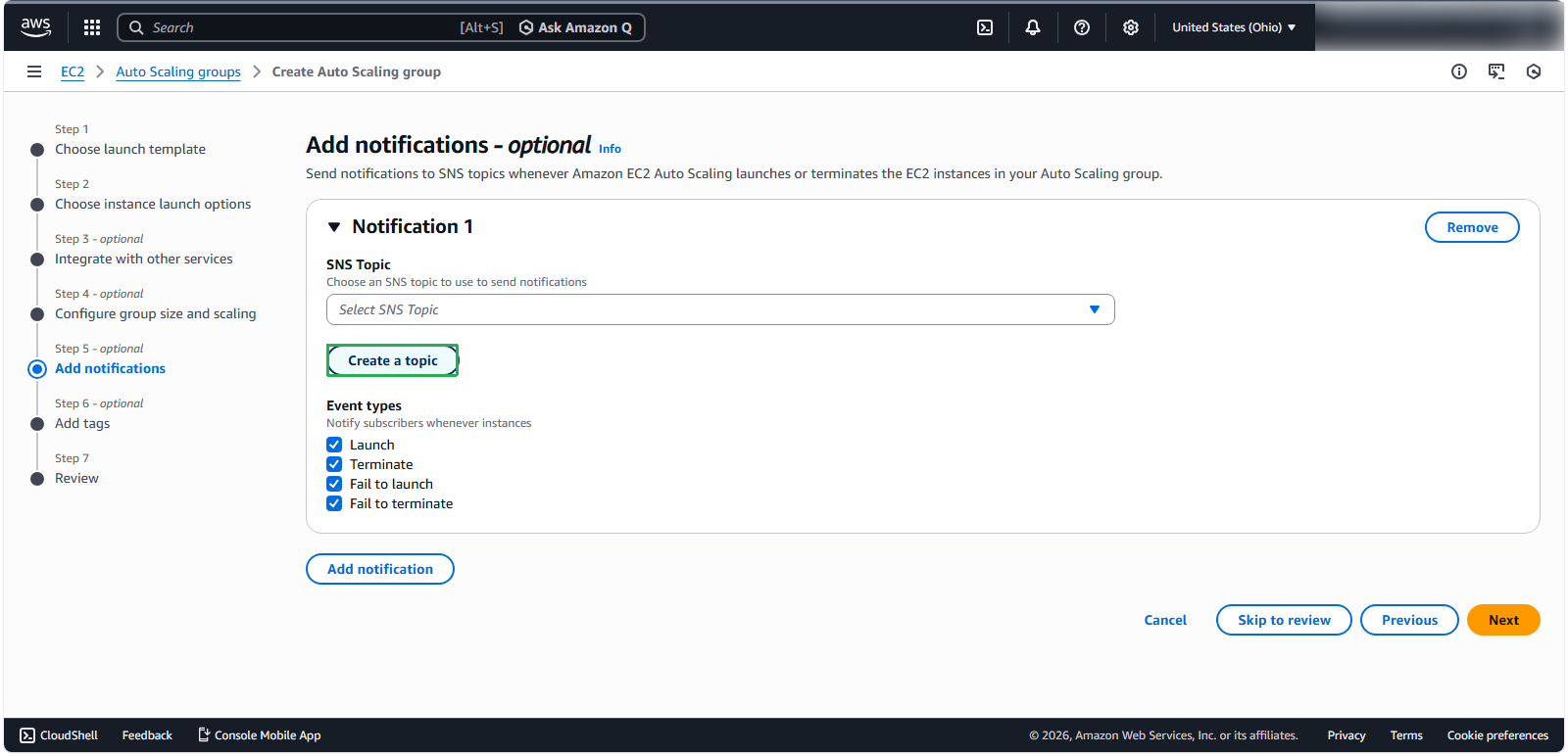 Notification Configuration