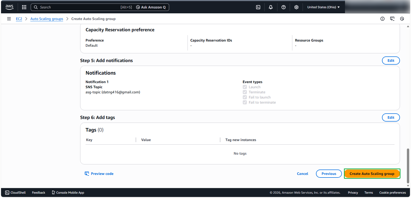 Notification Configuration