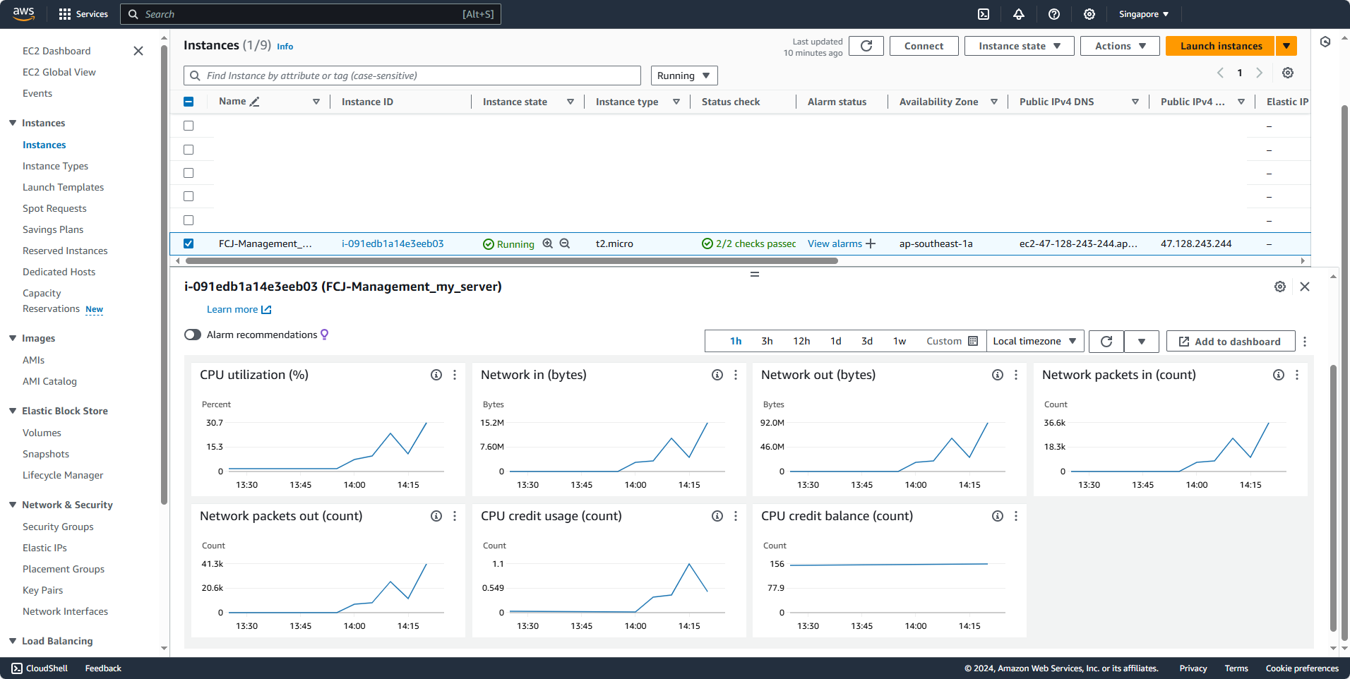 Single Instance Metrics